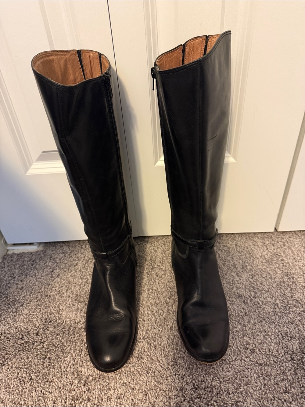 Corso Como  Black Leather Riding Boots